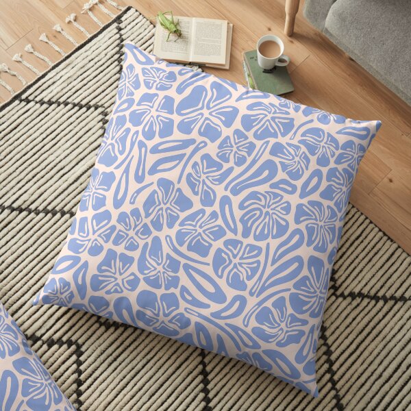 Abstract Floral - Peri Pastel Floor Pillow