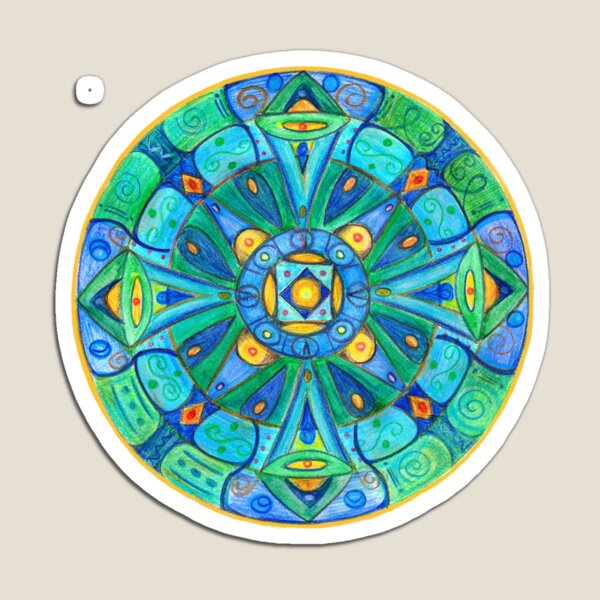 Celtic Cross Mandala Magnet
