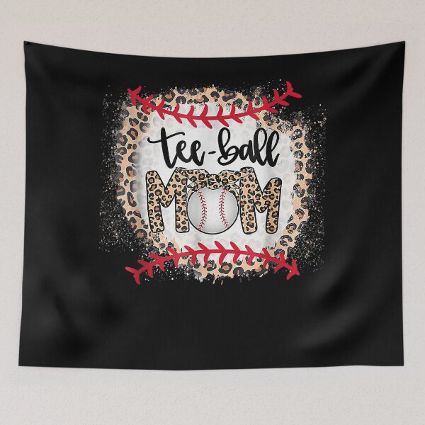 Item preview, Ball Mom Mother's Day Tee Teeball Mom Leopard Funny T-Shirt designed and sold by nuzzilrhall.