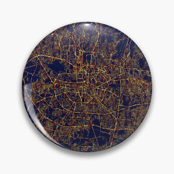 Item preview, Bandung, West Java, Indonesia Map  - City At Night designed and sold by deMAP.