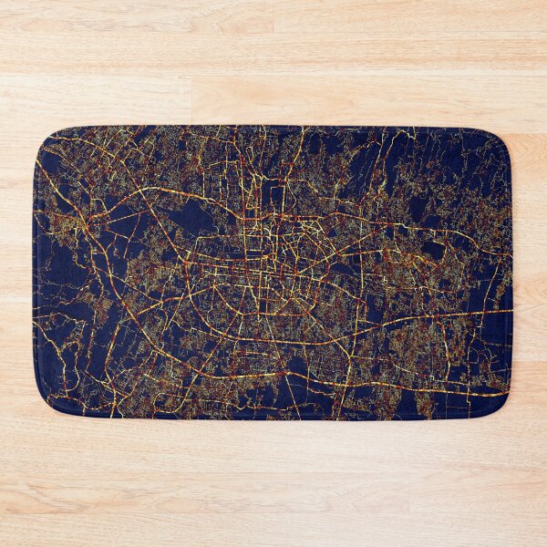Item preview, Bandung, West Java, Indonesia Map  - City At Night designed and sold by deMAP.