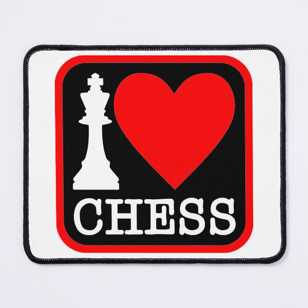 Item preview, I love Chess Queen Chess Lovers I Heart Chess Love Chess designed and sold by Minnesnowta.