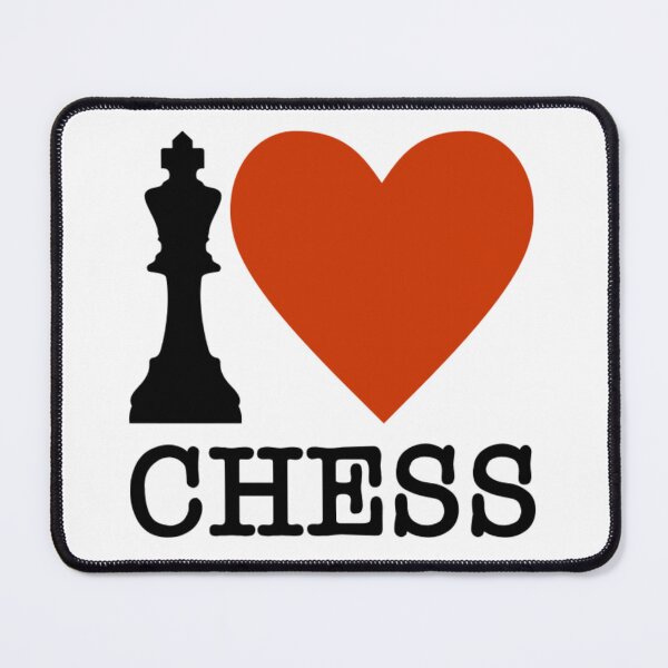 Item preview, I love Chess Queen Chess Lovers I Heart Chess Love Chess designed and sold by Minnesnowta.
