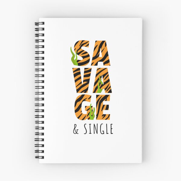 Item preview, Savage-text-in-tiger-texture designed and sold by graphicbidu.