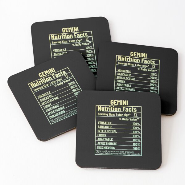 Item preview, Gemini Nutrition Facts designed and sold by SimplyCosmic11.