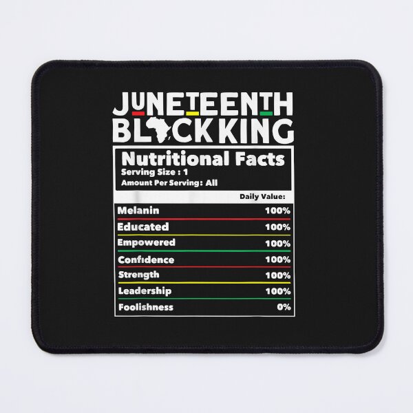 Item preview, Juneteenth Black King Nutritional Facts Men's Juneteenth designed and sold by AdrienDierckx.