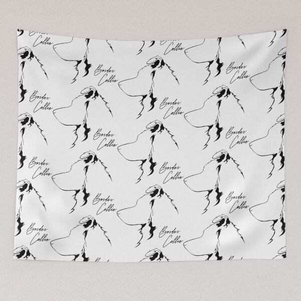 Item preview, Border collie herding dog profile designed and sold by dogarts.
