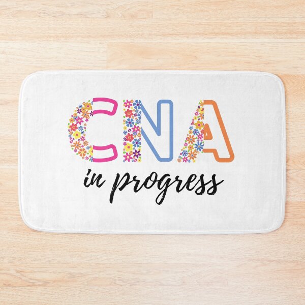 Item preview, Floral CNA in progress Nurse Assistant in progress (black text)- CNA Certified Nurse Assistant designed and sold by CaitU.