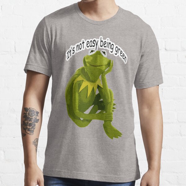 Aperçu de l'œuvre Ce n'est pas facile d'être le kermit vert la grenouille T-shirt classique créée et vendue par BenjamWallb.