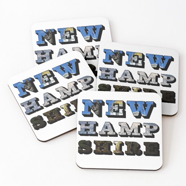 Item preview, New Hampshire w/ National Landmarks designed and sold by Pajamurai.