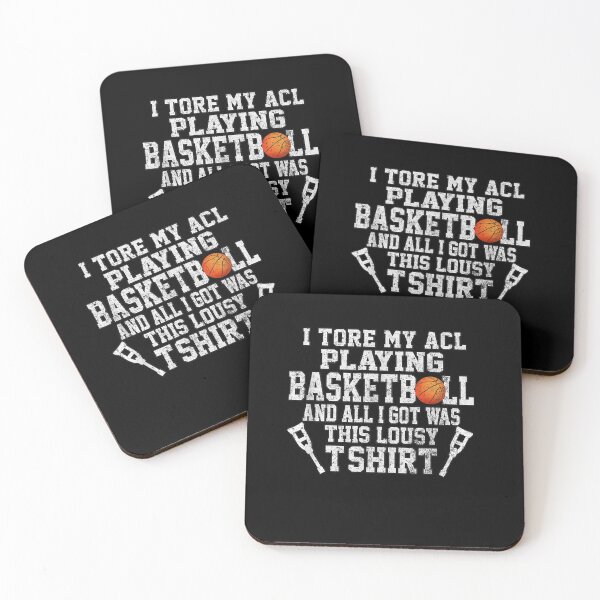 Item preview, Funny Knee Surgery Torn ACL Basketball Distressed Look T-Shirt designed and sold by BurgeKarla.