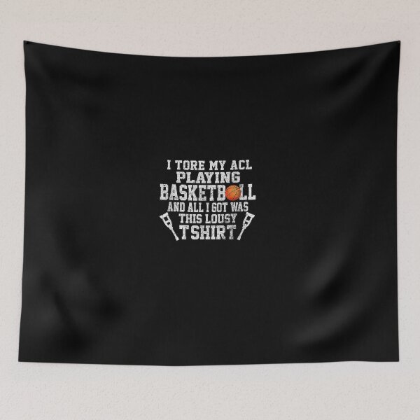 Item preview, Funny Knee Surgery Torn ACL Basketball Distressed Look T-Shirt designed and sold by BurgeKarla.