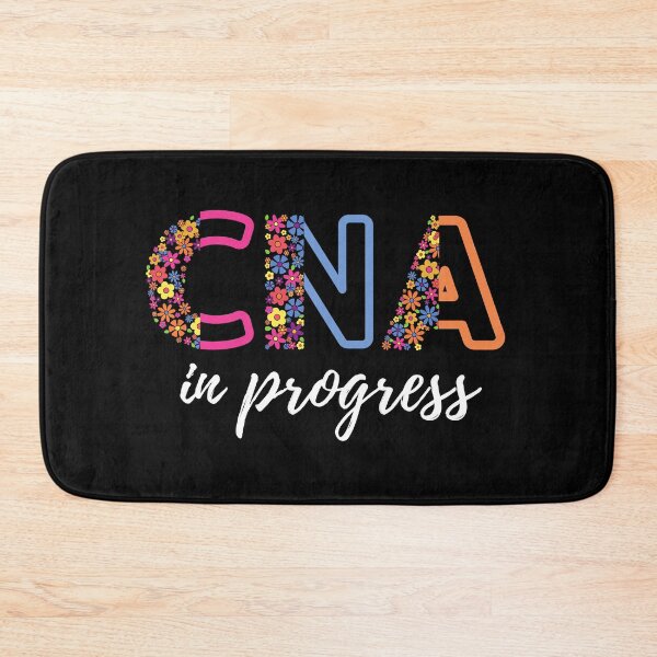 Item preview, Floral CNA in progress Nurse Assistant in progress (white text)- CNA Certified Nurse Assistant designed and sold by CaitU.