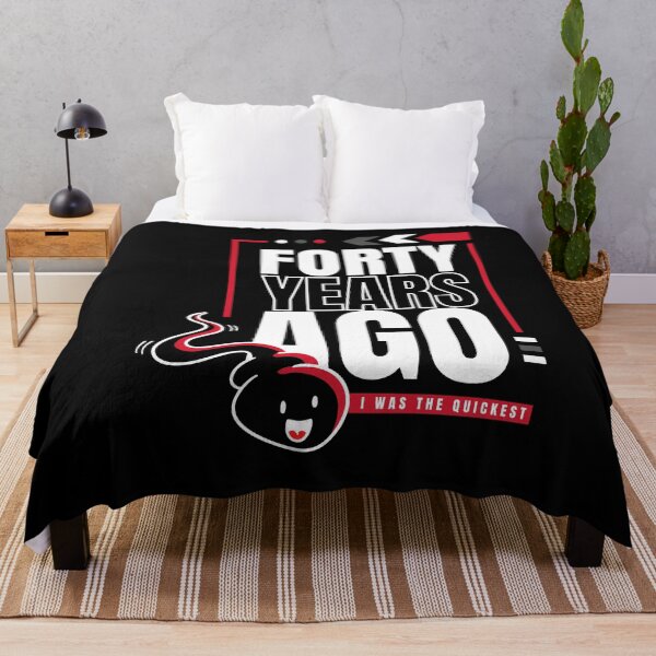 Item preview, 40 Years Ago I Was The Quickest Funny Birthday designed and sold by GeeHanz.