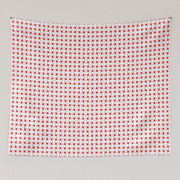 Item preview, Red Basketweave Pattern designed and sold by patterniastudio.