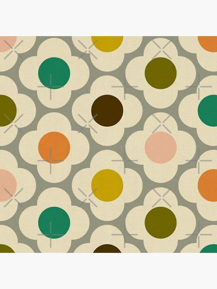 "orla kiely colorful striped petal flowers,orla kiely design " Poster by sandraoils Redbubble