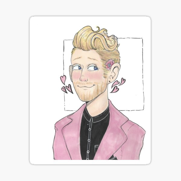scott hoying - doux rose Sticker