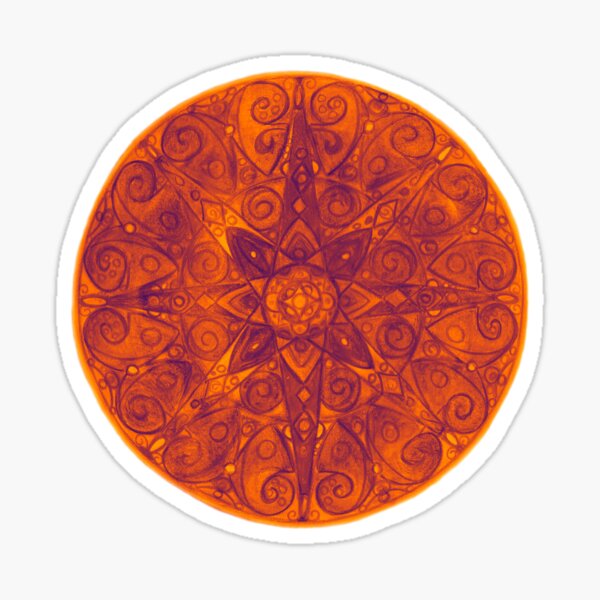Gold Star Mandala Sticker