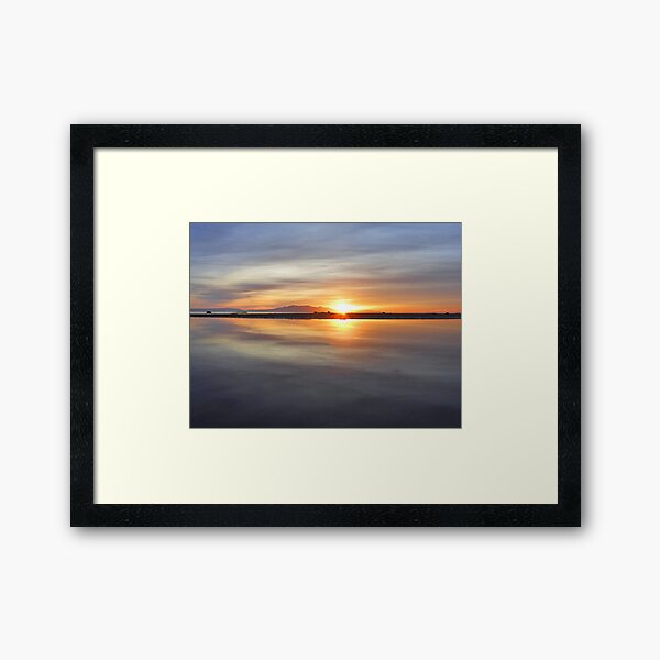 Arran Reflecting Sunset 1 Framed Art Print