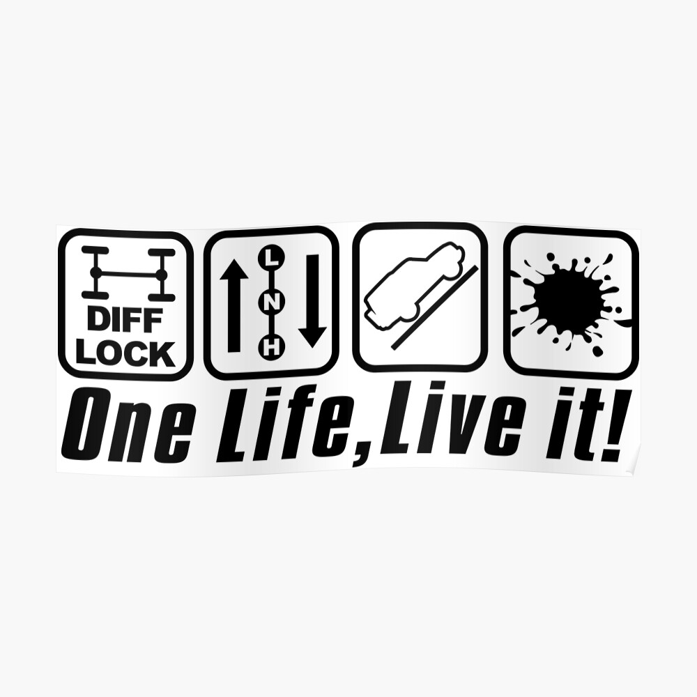 2no ONE LIFE LIVE IT MTB Off Road Car/Van,Surf/4x4/Skate Decals-Stickers 