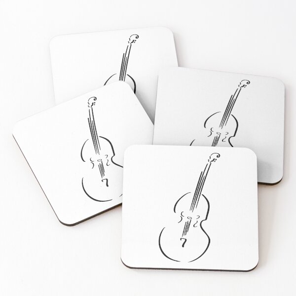 Item preview, Cello Line Art - Minimalist designed and sold by Zcared.