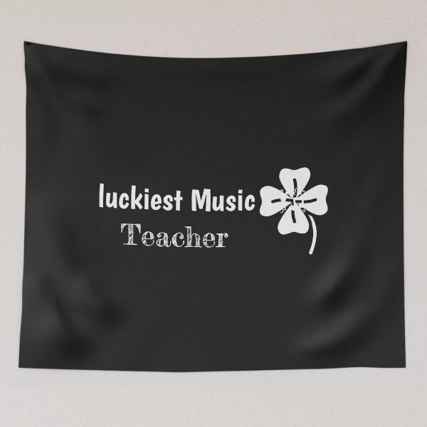 Item preview, Luckiest music teacher , ever funny Luckiest music teacher for mom, dad , every one  Sticker designed and sold by JeffreyMCombs.