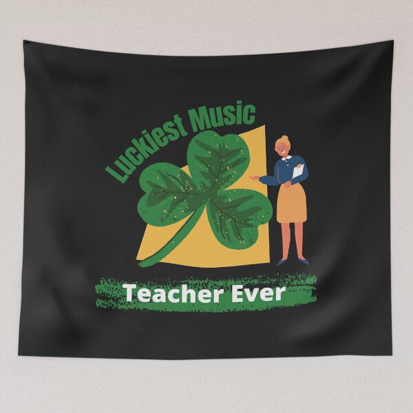Item preview, Luckiest Music Teacher Ever Classic designed and sold by JeffreyMCombs.