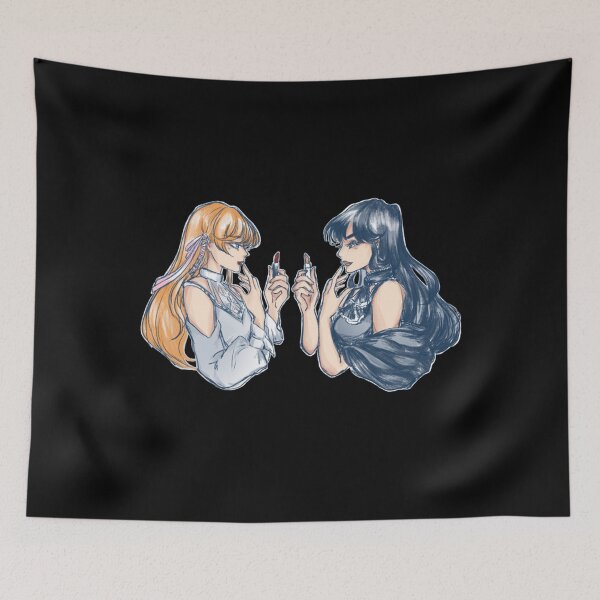 Item preview, Gaia and Ryne sharing lipstick Classic . designed and sold by donadonvgran.