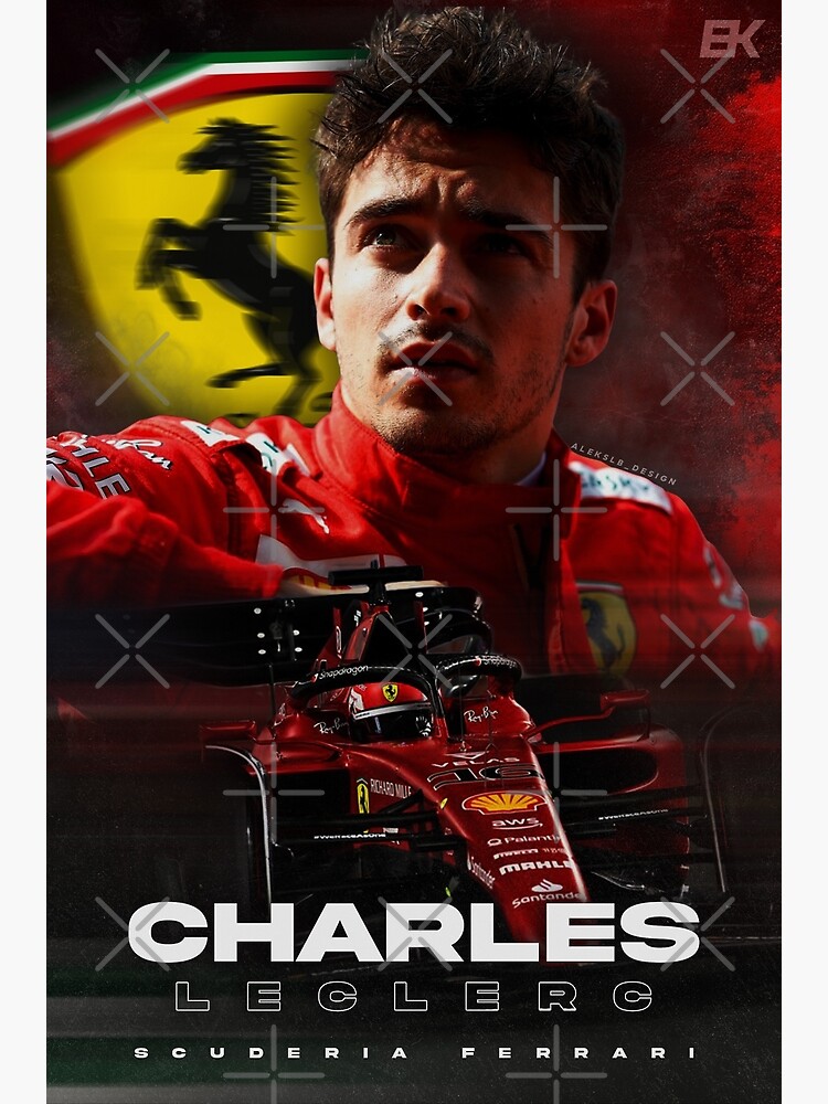 F1 - Charles Leclerc affiches et impressions par DeVerviers - Printler
