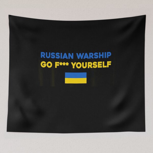 Item preview,  Russian warship go f yourself anti russian anti war designed and sold by osborange.
