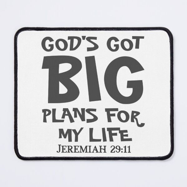 Item preview, Christian Design - God's Got Big Plans for My Life - Bible Verse, Jeremiah 29:11 designed and sold by simplydesignart.