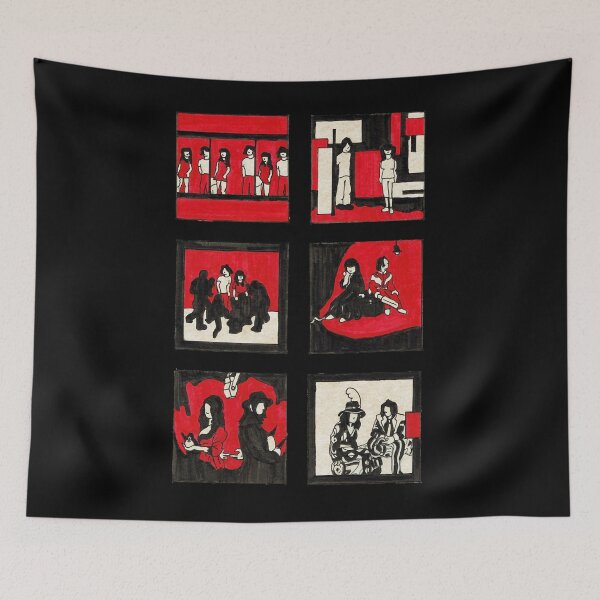 Item preview, White Stripes Album Art Drawing designed and sold by ingridglenn.