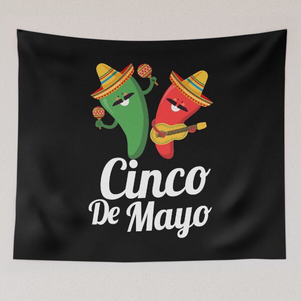 Item preview, Cinco De Mayo Chillis Playing Maracas And Guitar designed and sold by Fabvity.
