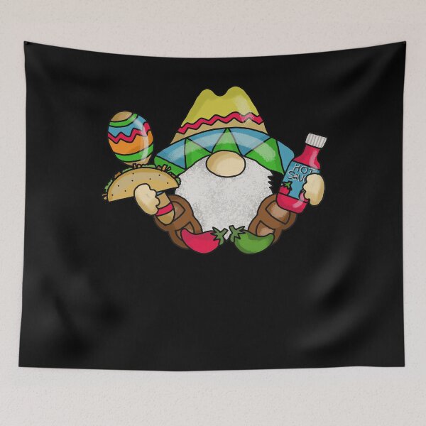 Item preview, Cinco De Mayo Mexican Gnome Sombrero Taco Maraca designed and sold by Fabvity.