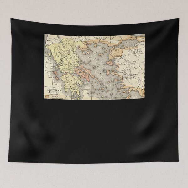 Item preview, Ancient Greek Map and the Athenian Empire Poster designed and sold by tinerziseiderk.