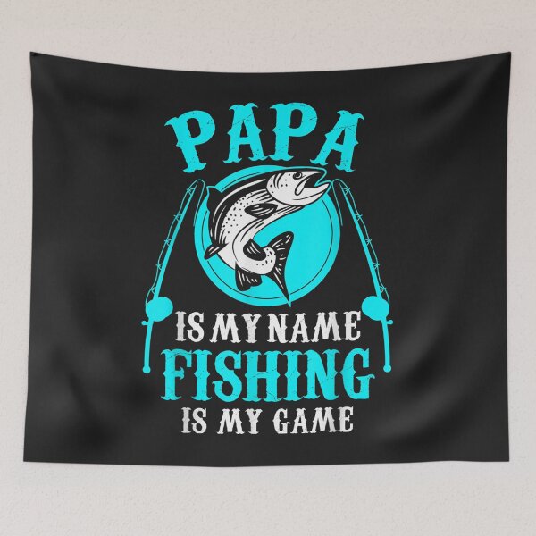 Item preview, Mens Papa is my name Fishing is my game Father TShirt53 designed and sold by JeffreyMCombs.