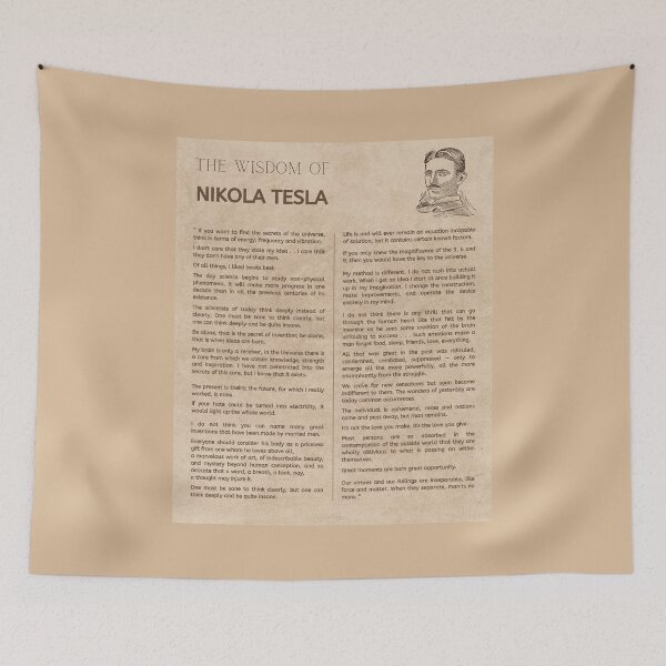 Item preview, Nikola Tesla Quotes. designed and sold by LaziniArts.