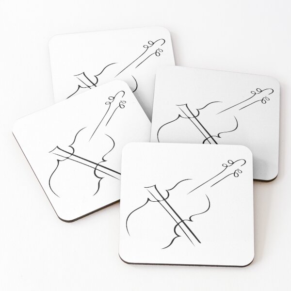 Item preview, Fiddle / Violin Line Art - Minimalist designed and sold by Zcared.