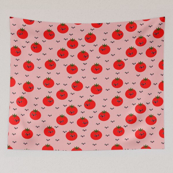 Item preview, Red cute tomatos pattern designed and sold by Cheni-Yathri.