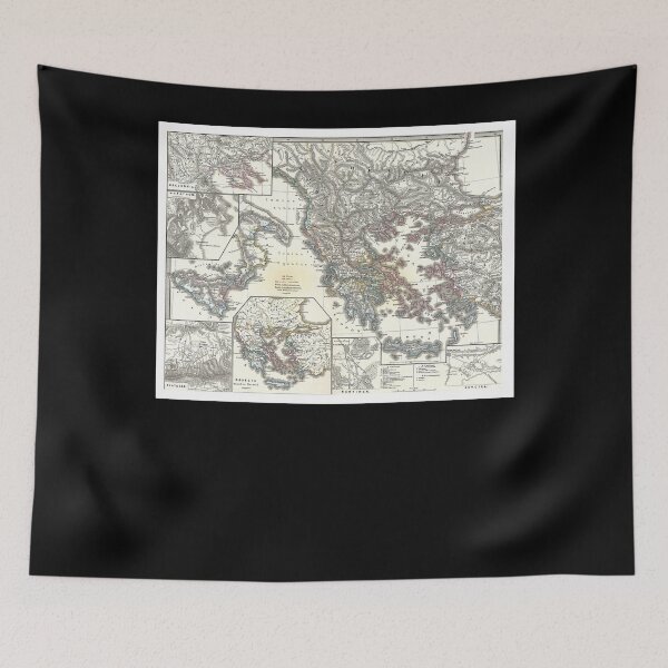 Item preview, Ancient Greek Map Poster designed and sold by tinerziseiderk.