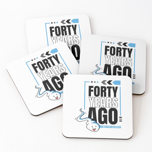 Item preview, 40 Years Ago I Was The Quickest Funny Birthday designed and sold by GeeHanz.