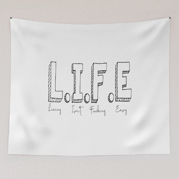 Item preview, living isn't easy designed and sold by ikrame-shop.