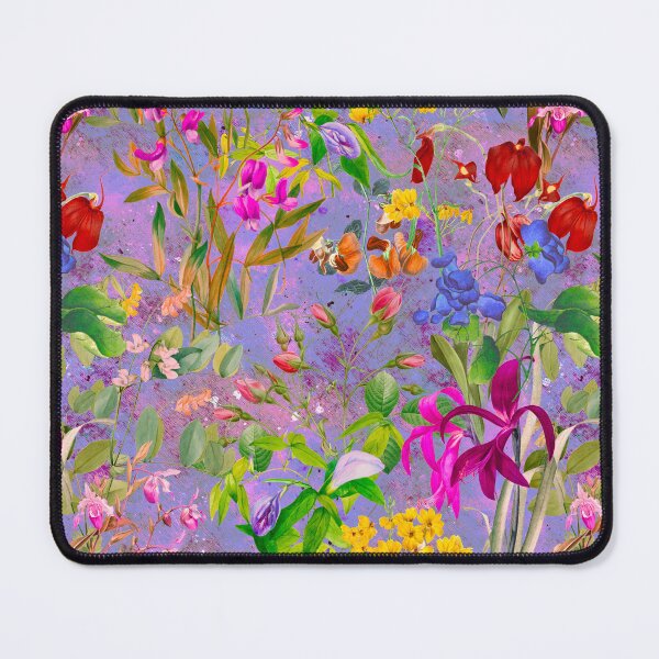 Item preview, Floral blooms and flowers exotic garden, roses and flowers, botanical pattern, flowers illustration, plants pattern, purple floral designed and sold by ZeinabTaha.