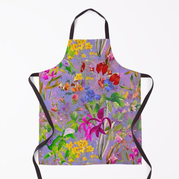 Artikelvorschau, Blumenblüten und Blumen exotischer Garten, Rosen und Blumen, botanisches Muster, Blumenillustration, Pflanzenmuster, lila Blumen entworfen und verkauft von ZeinabTaha.