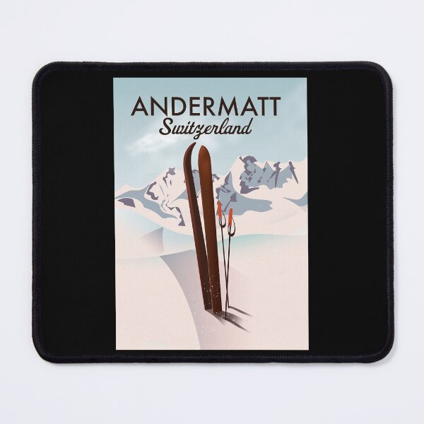 Item preview, Andermatt Switzerland ski poster Poster designed and sold by tinerziseiderk.