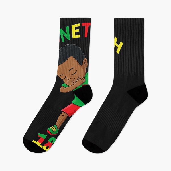 Item preview, Kids Dabbing Black King Juneteenth 1865 Brown Skin Boys Dab designed and sold by AdrienDierckx.
