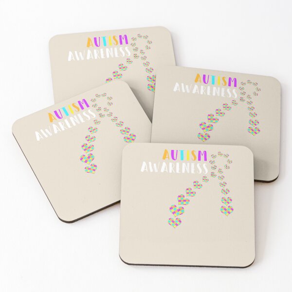 Item preview, Autism Awareness Ribbon Hearts - Autism Support designed and sold by VerityKingStore.