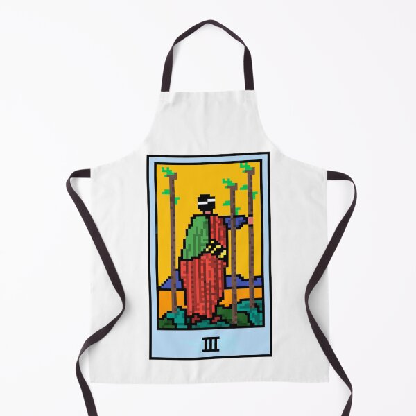 Item preview, Wait, is this pixel art tarot? White - Minor Arcana 'Three of Wands' (Design for T-shirt, stickers and other accessories) designed and sold by Pixel Waite.