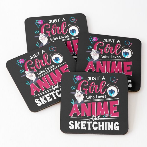 Item preview, Anime Art Just A Girl Who Loves Anime And Sketching T-Shirt designed and sold by nuzzilrhall.