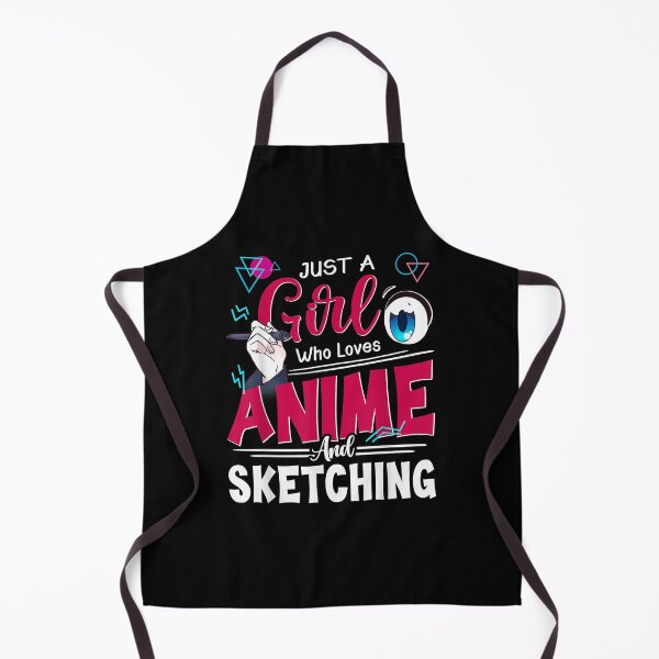 Item preview, Anime Art Just A Girl Who Loves Anime And Sketching T-Shirt designed and sold by nuzzilrhall.